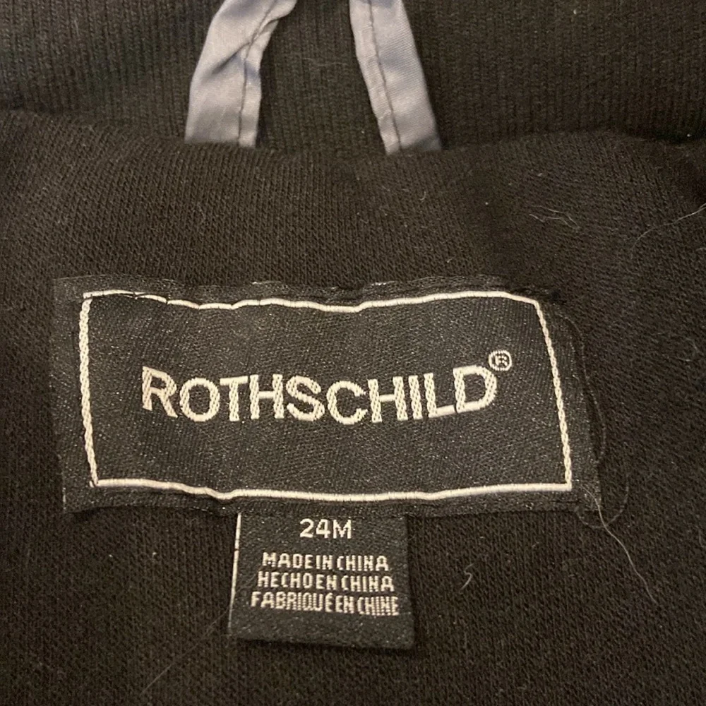 Rothschild Baby Boy Contrast Fleece Vestee Puffer Jacket Charcoal Ombre Size 24m